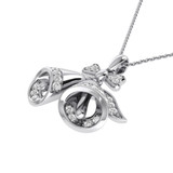 Photo of Snow Bells 1/5 Carat T.W. Pendant 10K White Gold [CP988W]