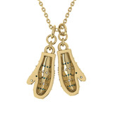 Photo of Frosty Mittens 1/4 CT. T.W. Pendant 14K Yellow Gold [CP976Y]