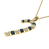 Photo of Candy Cane 1/6 CT. T.W. Pendant 10K Yellow Gold [CP977Y]