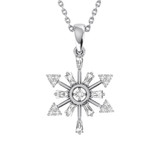 Photo of Nip 1/8 CT. T.W. Pendant 10K White Gold [CP979W]