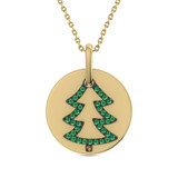 Photo of Flock 1/5 CT. T.W. Pendant 10K Yellow Gold [CP982Y]