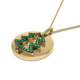 Photo of Flock 1/5 CT. T.W. Pendant 10K Yellow Gold [CP982Y]