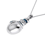 Photo of Jolle 1/7 CT. T.W. Pendant 14K White Gold [CP978W]