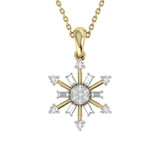 Photo of Frostine 1/8 CT. T.W. Pendant 10K Yellow Gold [CP987Y]