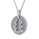 Photo of Spruce 1/6 Carat T.W. Pendant 14K White Gold [CP983W]