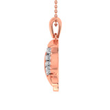 Photo of Elsa 1/20 CT. T.W. Pendant 14K Rose Gold [CP985R]