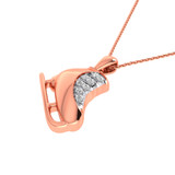 Photo of Elsa 1/20 CT. T.W. Pendant 14K Rose Gold [CP985R]
