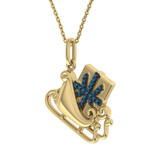 Photo of Sleigh Ride 1/5 Carat T.W. Pendant 10K Yellow Gold [CP992Y]