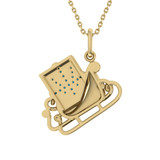 Photo of Sleigh Ride 1/5 Carat T.W. Pendant 10K Yellow Gold [CP992Y]