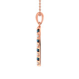 Photo of Candy Cane 1/6 CT. T.W. Pendant 10K Rose Gold [CP977R]