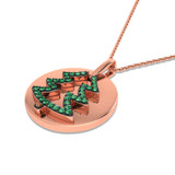 Photo of Flock 1/5 Carat T.W. Pendant 10K Rose Gold [CP982R]