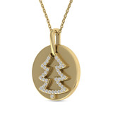 Photo of Spruce 1/6 CT. T.W. Pendant 10K Yellow Gold [CP983Y]