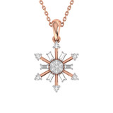 Photo of Frostine 1/8 CT. T.W. Pendant 10K Rose Gold [CP987R]