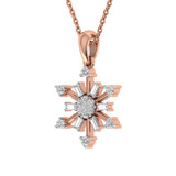 Photo of Frostine 1/8 CT. T.W. Pendant 10K Rose Gold [CP987R]