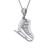 Photo of Elsa 1/20 CT. T.W. Pendant 10K White Gold [CP985W]