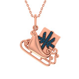 Photo of Sleigh Ride 1/5 CT. T.W. Pendant 10K Rose Gold [CP992R]
