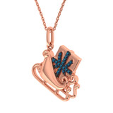 Photo of Sleigh Ride 1/5 CT. T.W. Pendant 10K Rose Gold [CP992R]