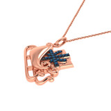 Photo of Sleigh Ride 1/5 CT. T.W. Pendant 10K Rose Gold [CP992R]