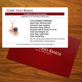 Sleigh Ride 1/5 CT. T.W. Pendant 10K Rose Gold