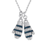 Photo of Frosty Mittens 1/4 CT. T.W. Pendant 10K White Gold [CP976W]