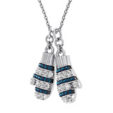 Photo of Frosty Mittens 1/4 CT. T.W. Pendant 10K White Gold [CP976W]