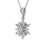 Photo of Iclyn 1/10 Carat T.W. Pendant 14K White Gold [CP980W]