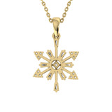 Photo of Nip 1/8 CT. T.W. Pendant 10K Yellow Gold [CP979Y]