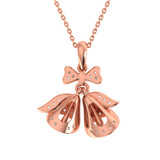Photo of Snow Bells 1/5 Carat T.W. Pendant 10K Rose Gold [CP988R]