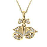 Photo of Snow Bells 1/5 CT. T.W. Pendant 14K Yellow Gold [CP988Y]