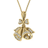 Photo of Snow Bells 1/5 CT. T.W. Pendant 14K Yellow Gold [CP988Y]