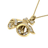 Photo of Snow Bells 1/5 CT. T.W. Pendant 14K Yellow Gold [CP988Y]