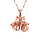 Photo of Winter Bells 1/6 CT. T.W. Pendant 10K Rose Gold [CP989R]
