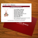 Winter Bells 1/6 CT. T.W. Pendant 10K Rose Gold