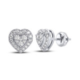 Photo of Nola 1/4 Carat T.W. Diamond Earring 10K White Gold [CE1210W]