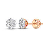 Photo of Azariah 1/4 Carat T.W. Diamond Earring 14K Rose Gold [CE1212R]
