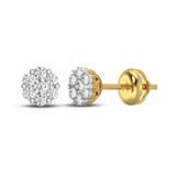 Photo of Azariah 1/4 CT. T.W. Diamond Earring 10K Yellow Gold [CE1212Y]