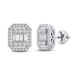 Photo of Seraphina 1/2 Carat T.W. Diamond Earring 14K White Gold [CE1211W]