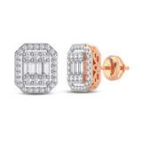Photo of Seraphina 1/2 Carat T.W. Diamond Earring 14K Rose Gold [CE1211R]