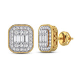 Photo of Aster 1/2 CT. T.W. Diamond Earring 14K Yellow Gold [CE1209Y]