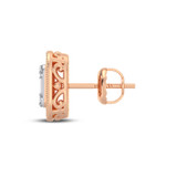 Photo of Aster 1/2 CT. T.W. Diamond Earring 10K Rose Gold [CE1209R]