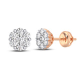 Photo of Alani 1/2 CT. T.W. Diamond Earring 10K Rose Gold [CE1213R]