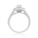 Photo of Julie 1 ct tw. Diamond Cushion Solitaire Engagement Ring 14K White Gold [BT684WE-R029]