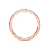 Photo of Nikau 1 1/8 ct tw. Lab Grown Diamond Round Solitaire Bridal Set 10K Rose Solid Gold [BT1411RL]