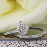 Photo of Harley 3/4 Carat T.W. Diamond Pear Cluster Bridal Set 10K Rose Gold [BR432R-C000]
