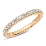 Photo of Dmitri 2 1/5 Carat T.W. Diamond Cushion Solitaire Bridal Set 14K Rose Gold [BT5020RL]