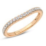 Photo of Javan 1 1/3 CT. T.W. Diamond Emerald Solitaire Bridal Set 14K Rose Gold [BT5007RL]