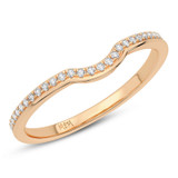 Photo of London 1/2 CT. T.W. Diamond Round Cluster Bridal Set 14K Rose Gold [BT5035RL]