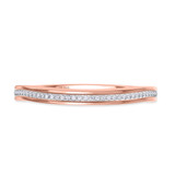 Photo of Declan 3/4 Carat T.W. Diamond Princess Cluster Bridal Set 14K Rose Gold [BT482RL]