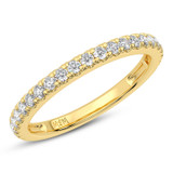 Photo of Dmitri 2 1/5 CT. T.W. Diamond Cushion Solitaire Bridal Set 14K Yellow Gold [BT5020YL]