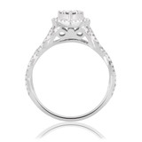 Photo of Ellen 1 1/10 CT. T.W. Diamond Heart Cluster Bridal Set 14K White Gold [BT478WE-C000]